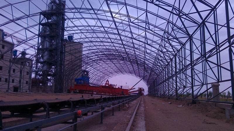 潍坊煤棚网架安装